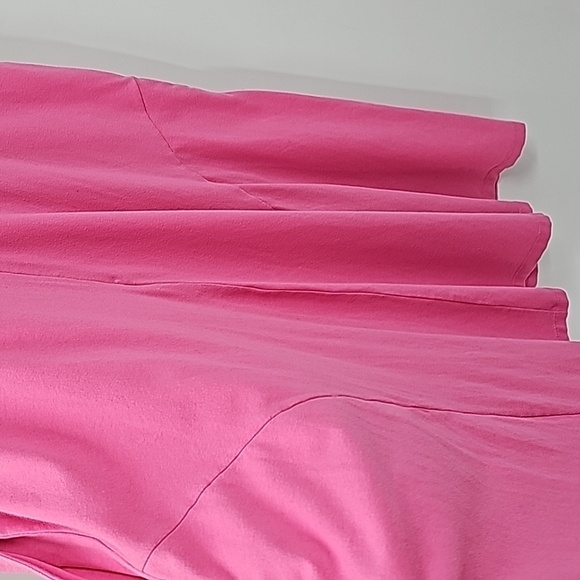 Eshakti Pink Fit & Flare Cap Sleeve Dress w 3-Button Front & Side Pockets - Picture 13 of 15